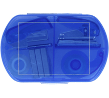 Stationery set in plastic box